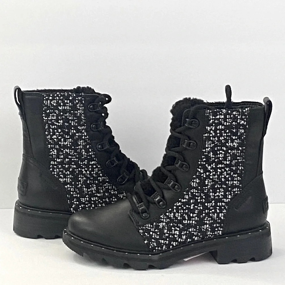 New Sorel Lennox Genuine Shearling Waterproof Lace-Up Boot - Picture 4 of 12